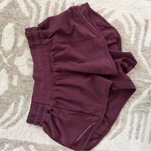 lululemon Burgundy Shorts